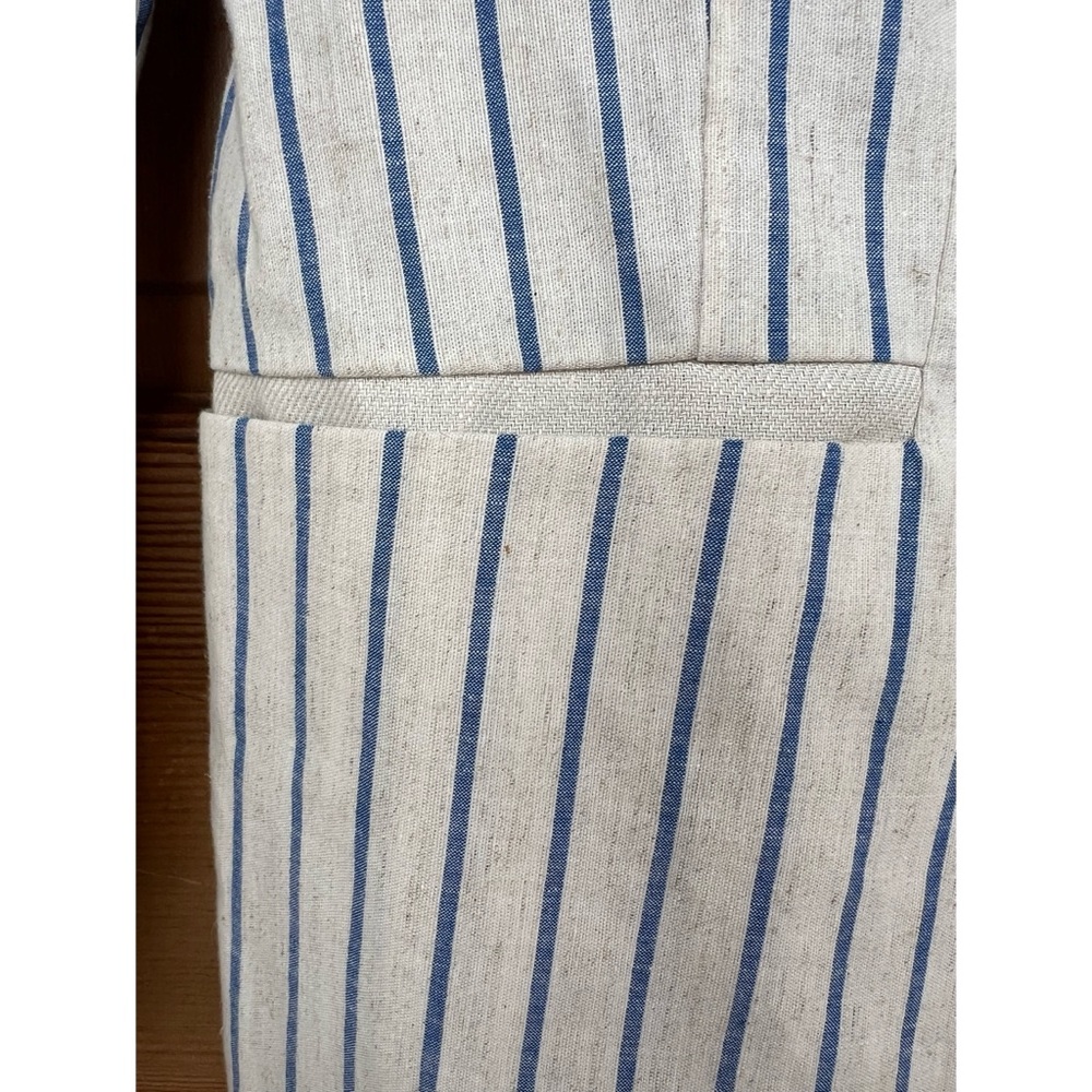 Lafayette 148 Linen Blend Striped Blazer 6 - Picture 7 of 10